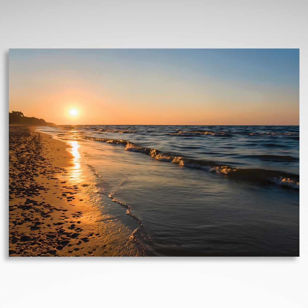 Kalendarz trójdzielny Bałtyk (20szt.) - 3 Kalendarz trójdzielny Bałtyk morze o zachodzie słońca plaża