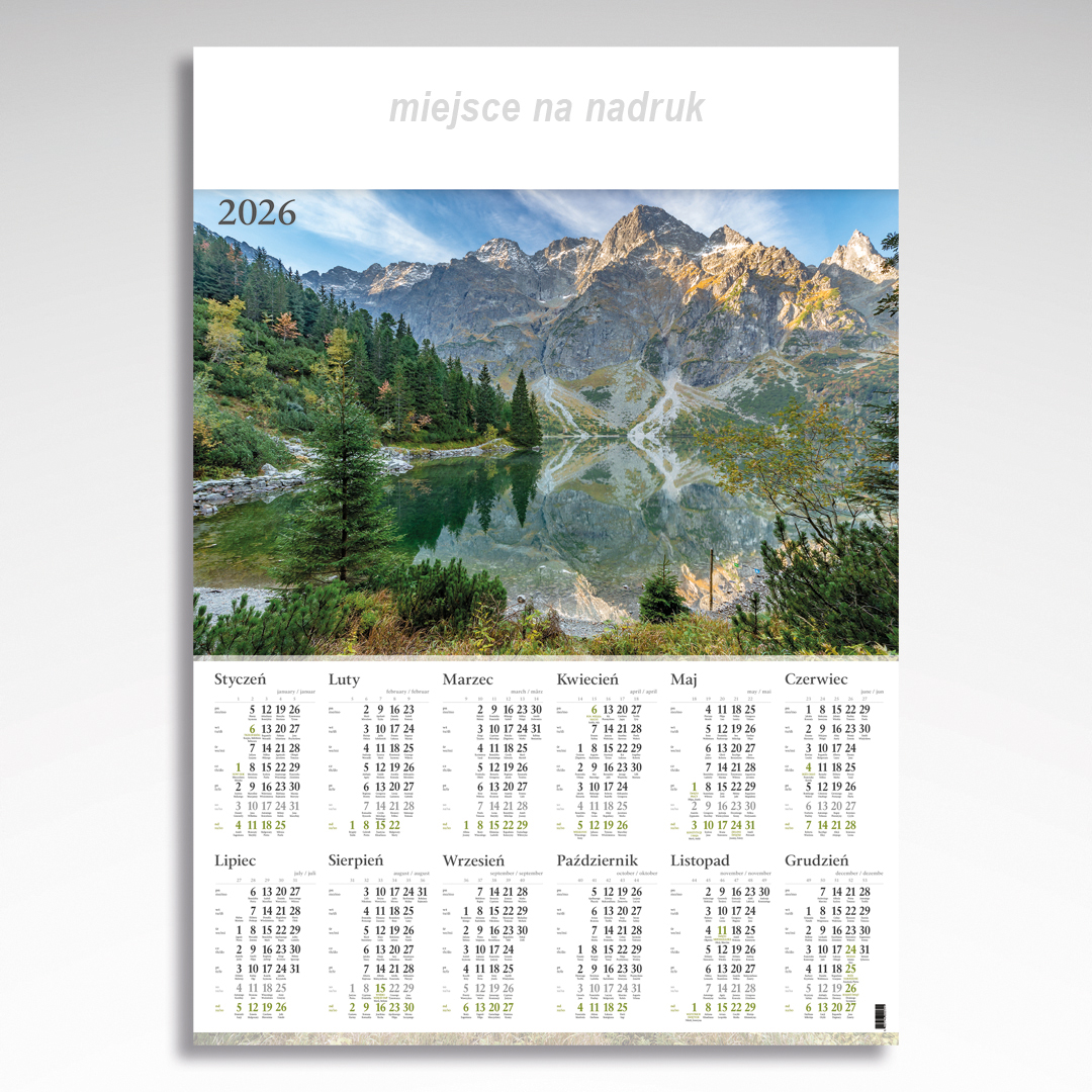 Kalendarz planszowy Morskie Oko (20szt.) - 3 Kalendarz planszowy Morskie Oko