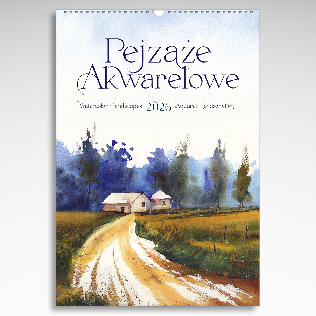 Kalendarz wieloplanszowy Pejzaże Akwarelowe (20szt.) - 3 Kalendarz wieloplanszowy Pejzaże Akwarelowe