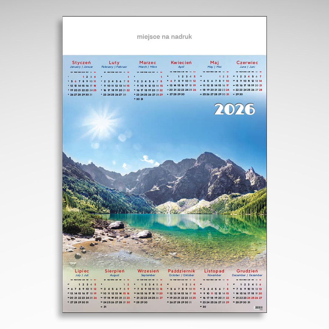 Kalendarz planszowy Morskie Oko (20szt) - 3 Kalendarz planszowy Morskie Oko