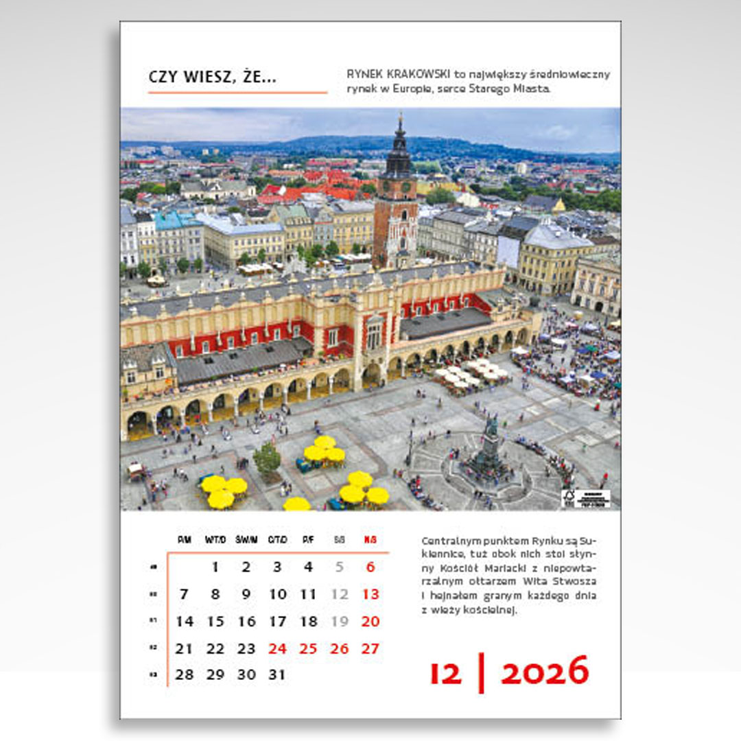 Kalendarz wieloplanszowy Polska (20szt.) - 4 Kalendarz wieloplanszowy Polska (20szt.) - obrazek 2