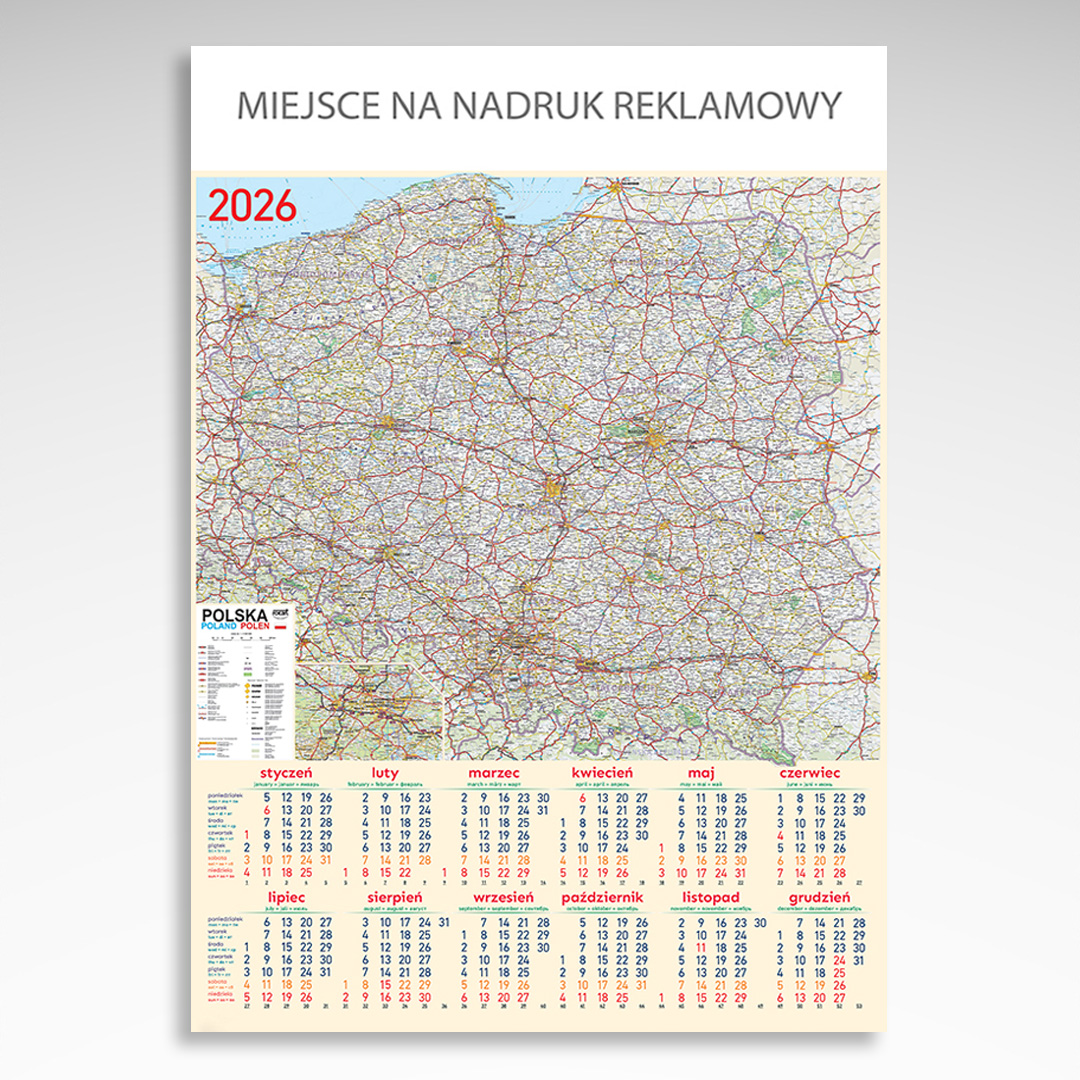 Kalendarz planszowy Mapa (20szt.) - 3 Kalendarz planszowy Mapa