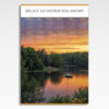 Kalendarz planszowy Zachód, widok kalendarza plakatowego B1 z zachodem słońca
