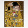 Kalendarz wieloplanszowy Gustav Klimt (20szt.) - 2 kalendarz wieloplanszowy gustav klimt, okładka kalendarza z grafiką tematyczną i spiralą Wire-O