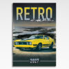 Kalendarz wieloplanszowy Retro Cars (20szt.) - 1 kalendarz wieloplanszowy retro cars, okładka kalendarza z grafiką tematyczną i spiralą Wire-O