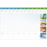 Kalendarz biuwar Cztery pory roku na rok 2024