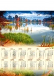 Kalendarz planszowy A1 2023 Górskie jezioro