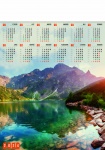 Kalendarz planszowy A1 na rok 2024 Górski pejzaż