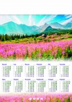 Kalendarz planszowy A1 na rok 2024 Lato w Tatrach