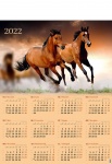 Kalendarz planszowy B1 2023 Konie