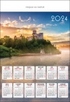 Kalendarz planszowy B1 2024 Zamek w Niedzicy
