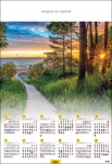 Kalendarz planszowy B1 2025 Droga nad Bałtyk