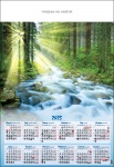 Kalendarz planszowy B1 2025 Poranek w lesie