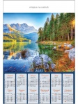 Kalendarz planszowy B1 na rok 2024 Górskie jezioro