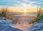 Kalendarz trójdzielny 2025 Zachód słońca nad Bałtykiem