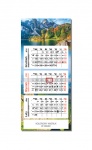 Kalendarz trójdzielny płaski 2023 Alpejskie jezioro