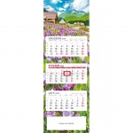 Kalendarz trójdzielny płaski 2025 Krokusy (zdjęcie 2)