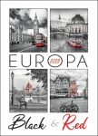 Kalendarz wieloplanszowy na rok 2024 Europa black and red (zdjęcie 11)