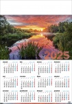 Kalendarz planszowy A1 2025 Zachód słońca