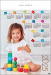 Kalendarz planszowy B1 2025 Dziewczynka