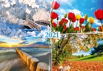 Kalendarz trójdzielny 2021 4 pory roku (zdjęcie 1)
